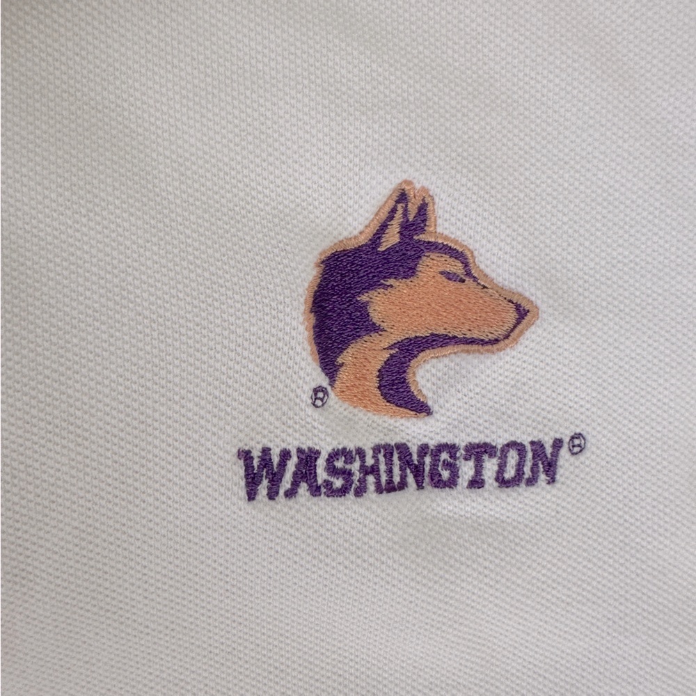 VTG Antigua Men’s XXL Embroidered University of Washington Huskies Polo Y2K UW - Picture 5 of 10